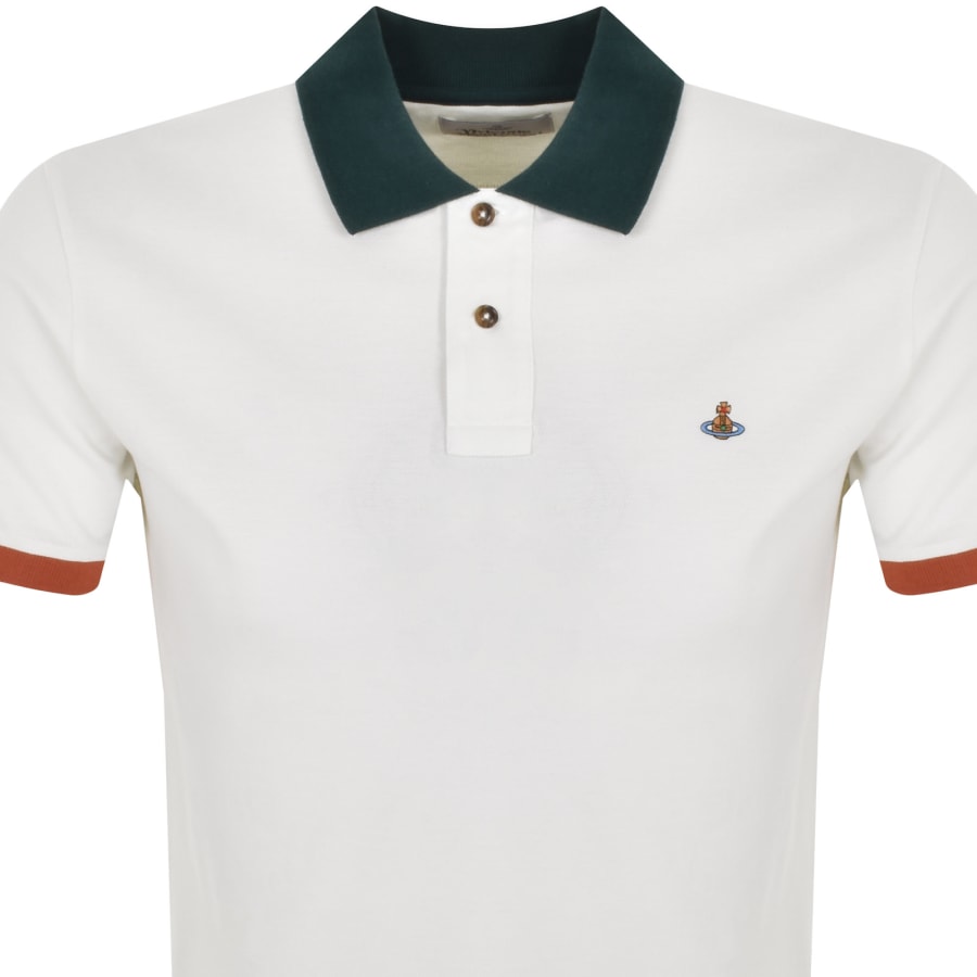 Vivienne Westwood Logo Polo T Shirt White